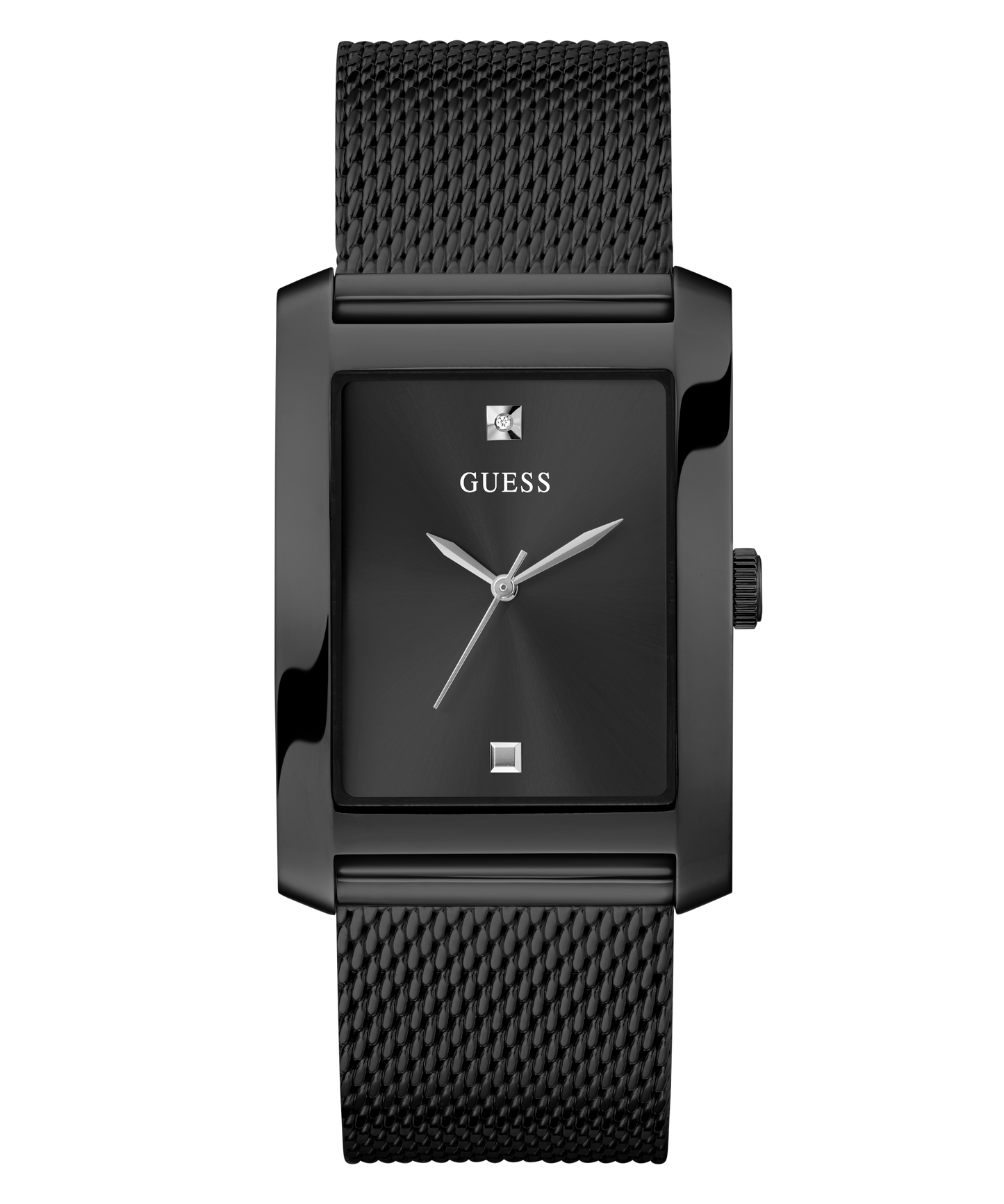 GUESS Mens Black Analog Watch