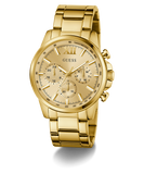 GUESS Mens Gold Tone Multi-function Watch