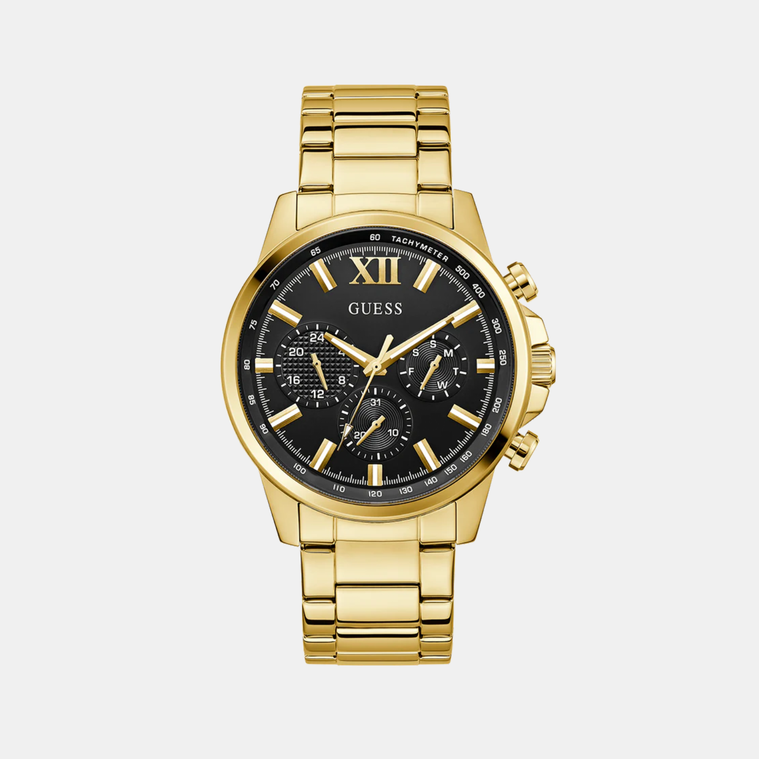 Gd Walker Men Quartz Black Dial Analog Stainless Steel GW0900G3 - Guess watch
