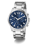 GUESS Mens Silver Tone Multi-function Watch