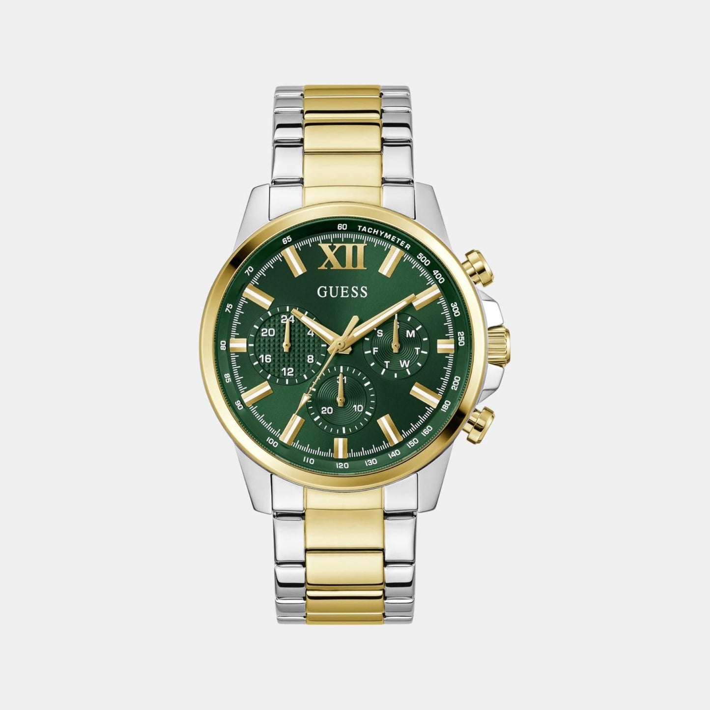 Gd Walker Men Quartz Green Dial Analog Stainless Steel GW0900G5
