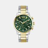 Gd Walker Men Quartz Green Dial Analog Stainless Steel GW0900G5