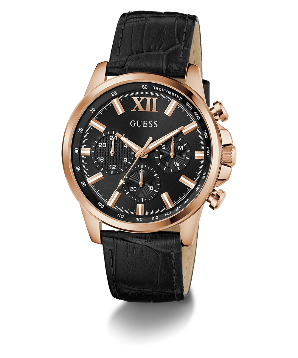 GUESS Mens Black Multi-function Watch