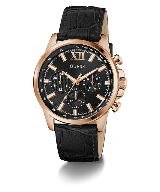 GUESS Mens Black Multi-function Watch