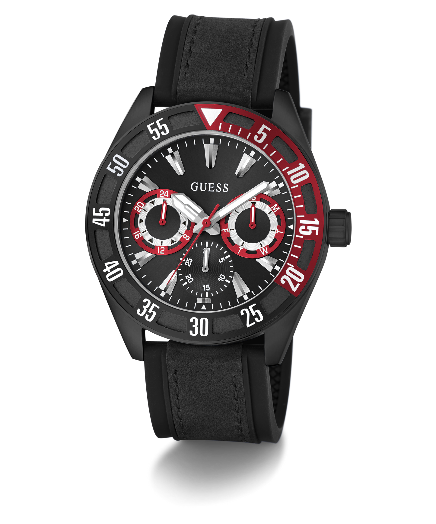 GUESS Mens Black Multi-function Watch