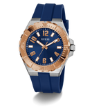 GUESS Mens Blue 2-Tone Analog Watch