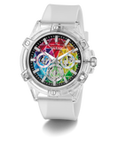 GUESS Pride Limited Edition Mens Clear Multi-function Watch