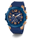 GUESS Mens Blue 2-Tone Multi-function Watch