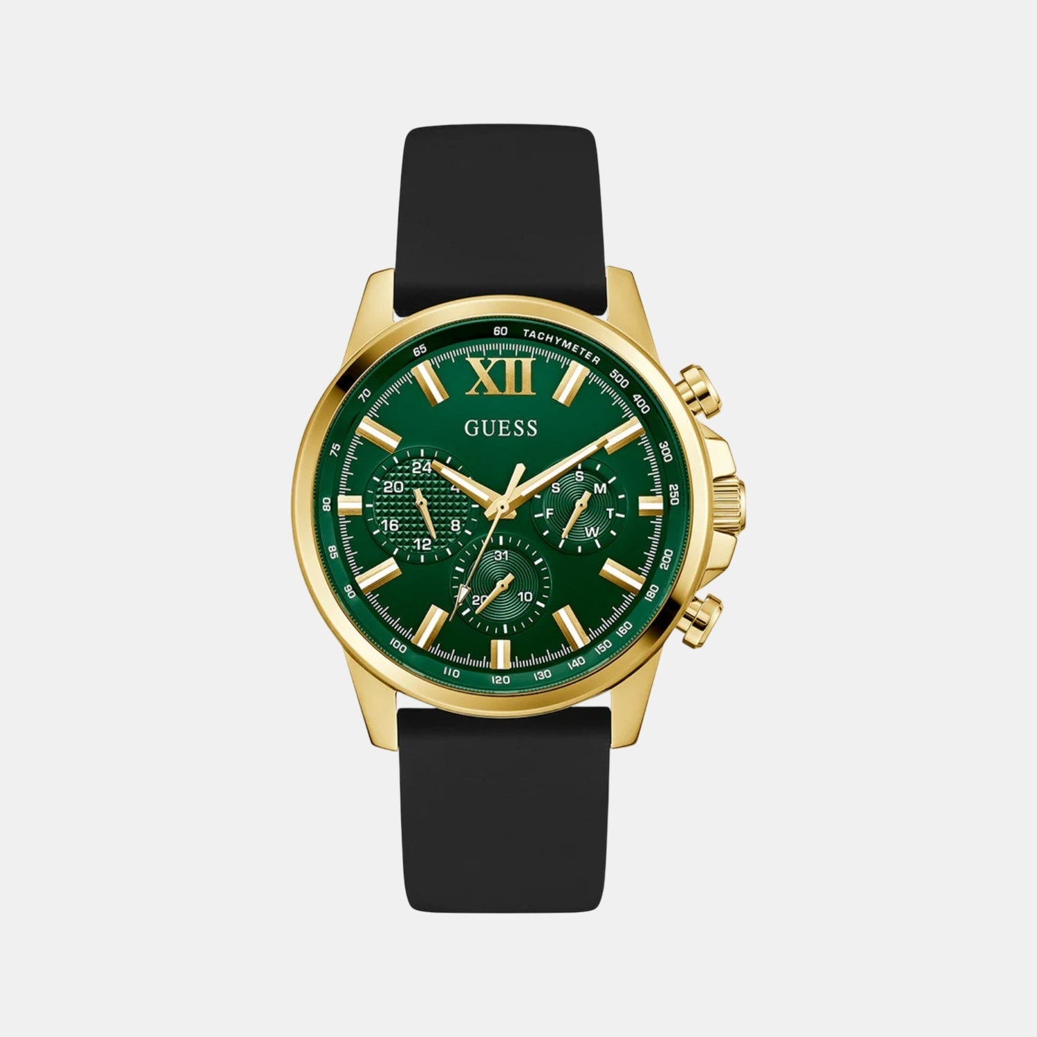 Gd Walker Men Quartz Green Dial Analog Stainless Steel GW0913G4 - Guess watch