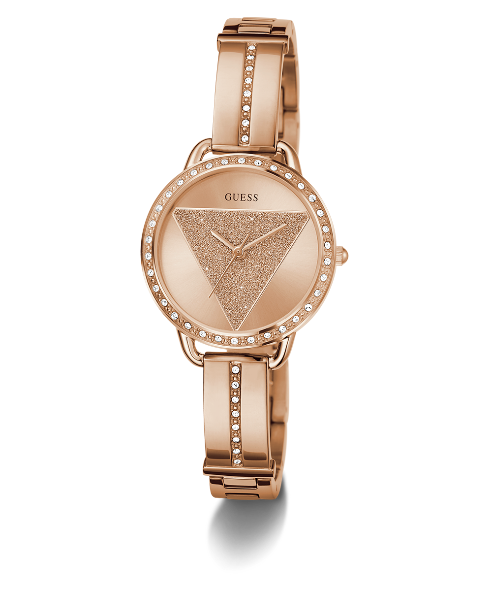 GUESS Ladies Rose Gold Tone Analog Watch