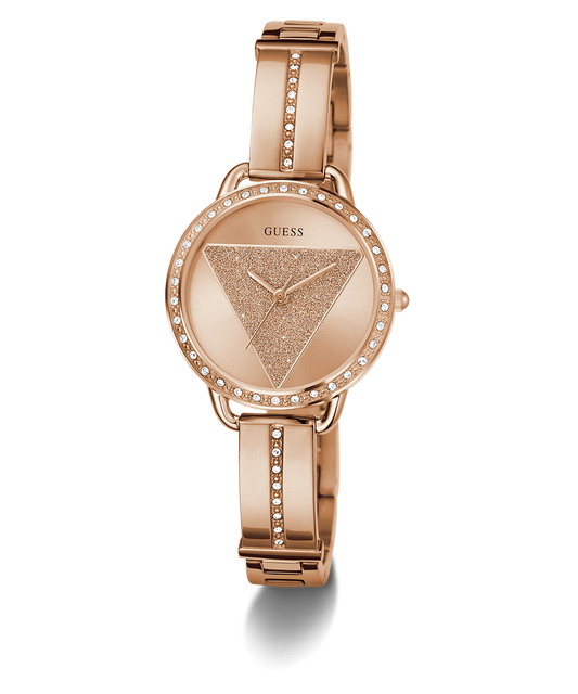 GUESS Ladies Rose Gold Tone Analog Watch