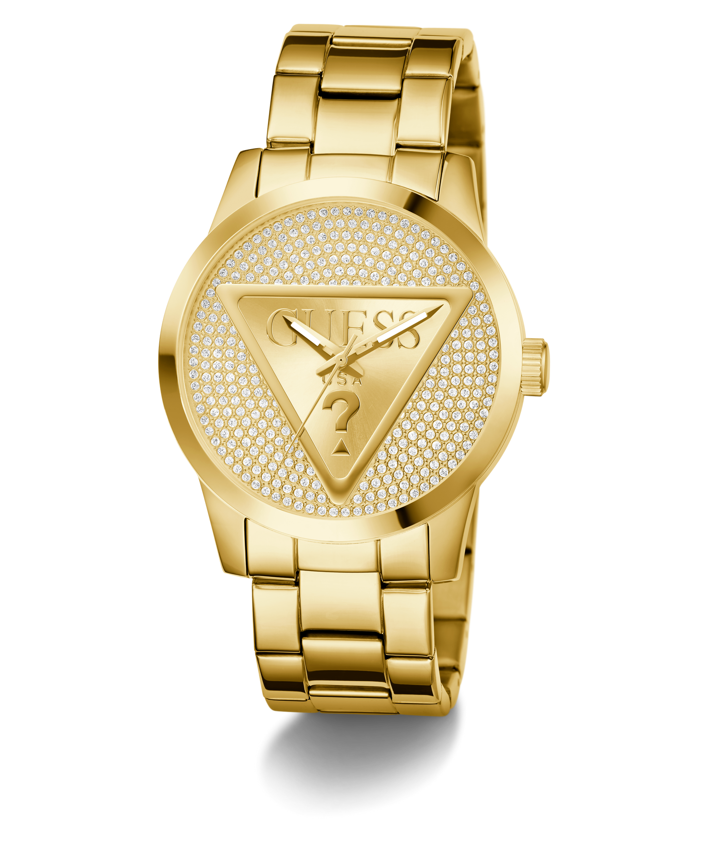 GUESS Mens Gold Tone Analog Watch