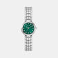 Gb Clara Women Quartz Green Dial Analog Stainless Steel GW0930L1