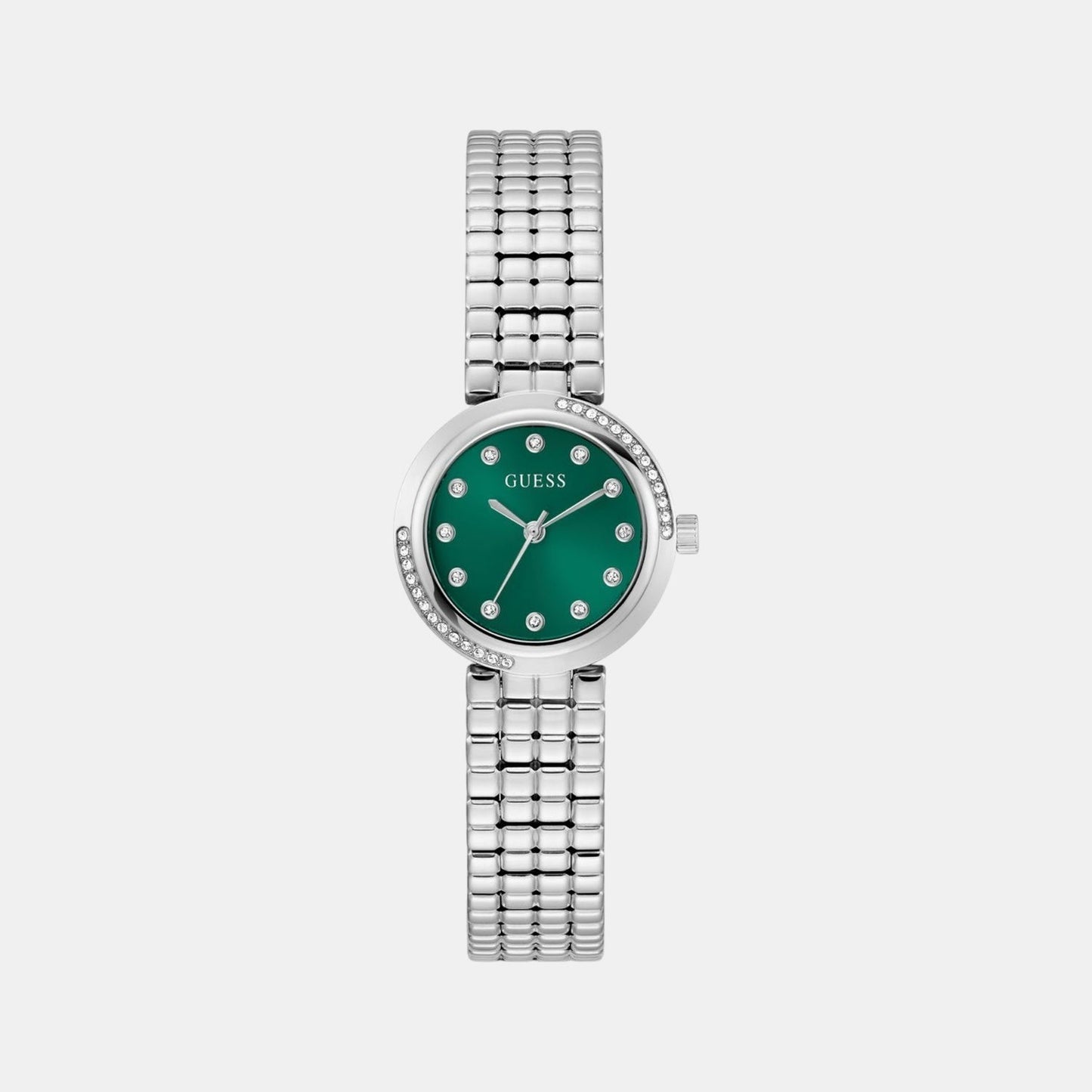 Gb Clara Women Quartz Green Dial Analog Stainless Steel GW0930L1
