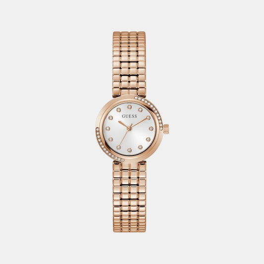 Gb Clara Women Quartz White Dial Analog Stainless Steel GW0930L3