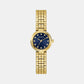 Gb Clara Women Quartz Blue Dial Analog Stainless Steel GW0930L4