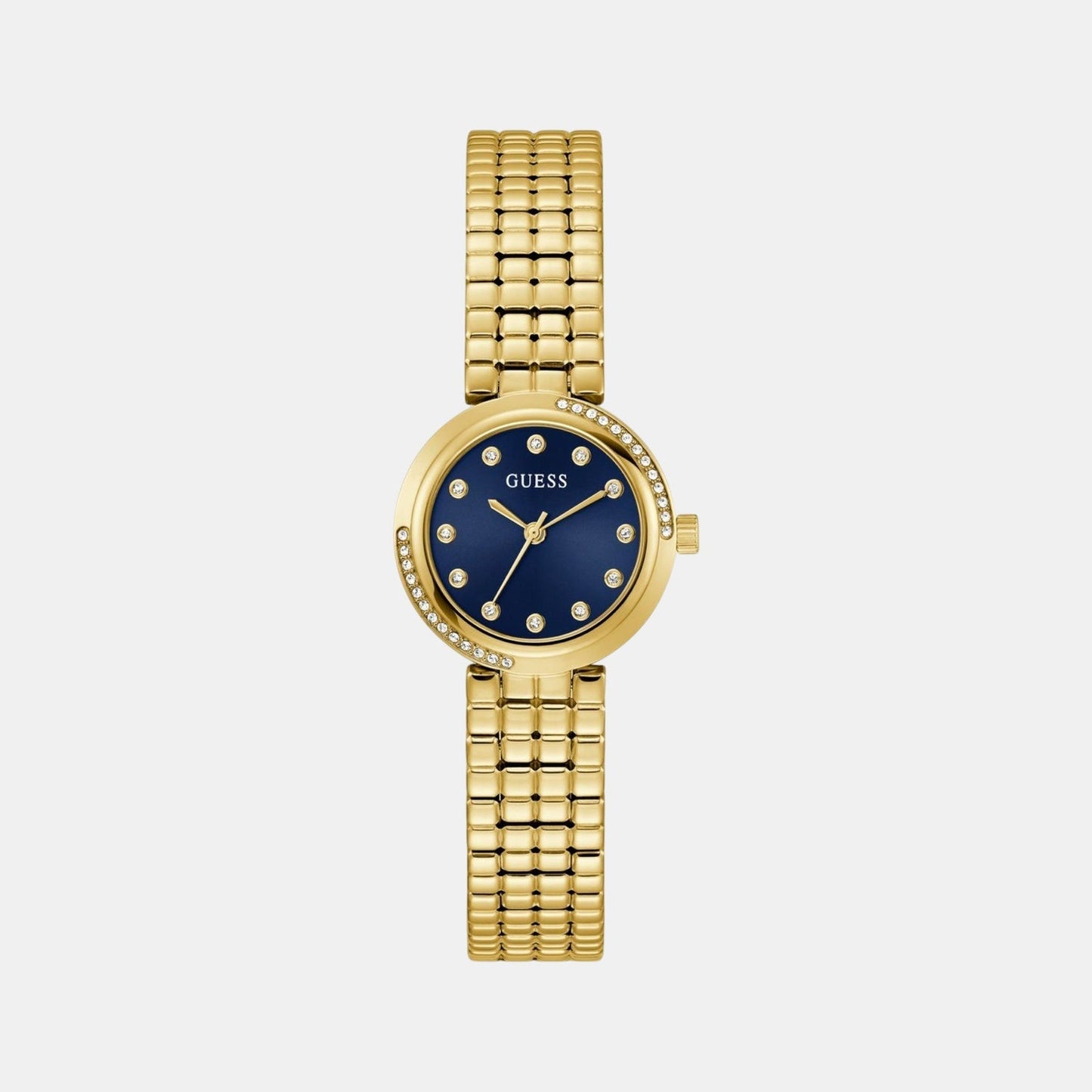 Gb Clara Women Quartz Blue Dial Analog Stainless Steel GW0930L4