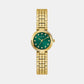 Gb Clara Women Quartz Green Dial Analog Stainless Steel GW0930L6
