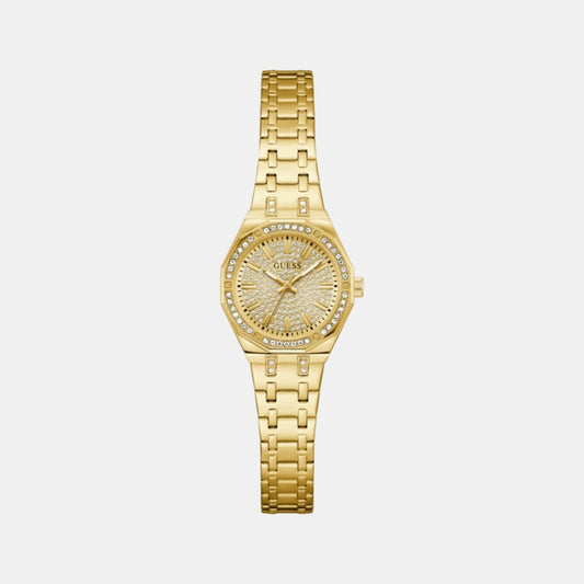Gb Pixie Women Quartz Champagne Dial Analog Stainless Steel GW0931L2 - Guess watch