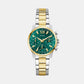 Gd Bailey Women Quartz Green Dial Analog Stainless Steel GW0933L7