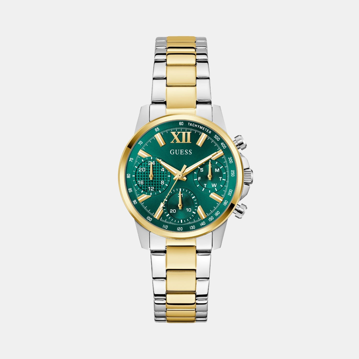 Gd Bailey Women Quartz Green Dial Analog Stainless Steel GW0933L7 - Guess watch