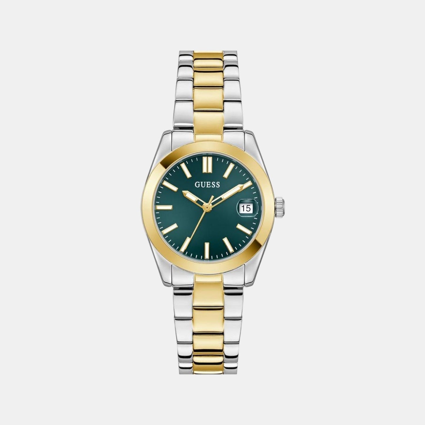 Gd Alice Women Quartz Green Dial Analog Stainless Steel GW0934L3
