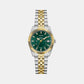 Gd Jada Women Quartz Green Dial Analog Stainless Steel GW0936L3