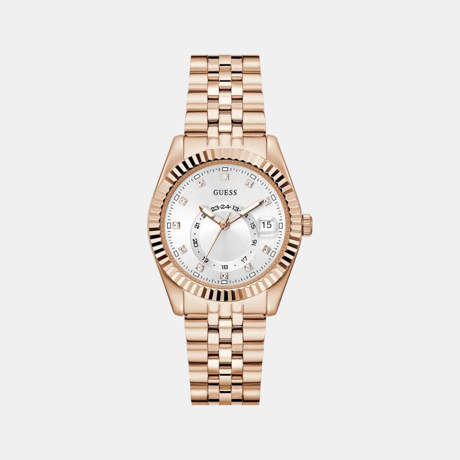 Gd Jada Women Quartz White Dial Analog Stainless Steel GW0936L4 - Guess watch