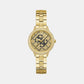 Gt G Lace Women Quartz Champagne Dial Analog Stainless Steel GW0944L2