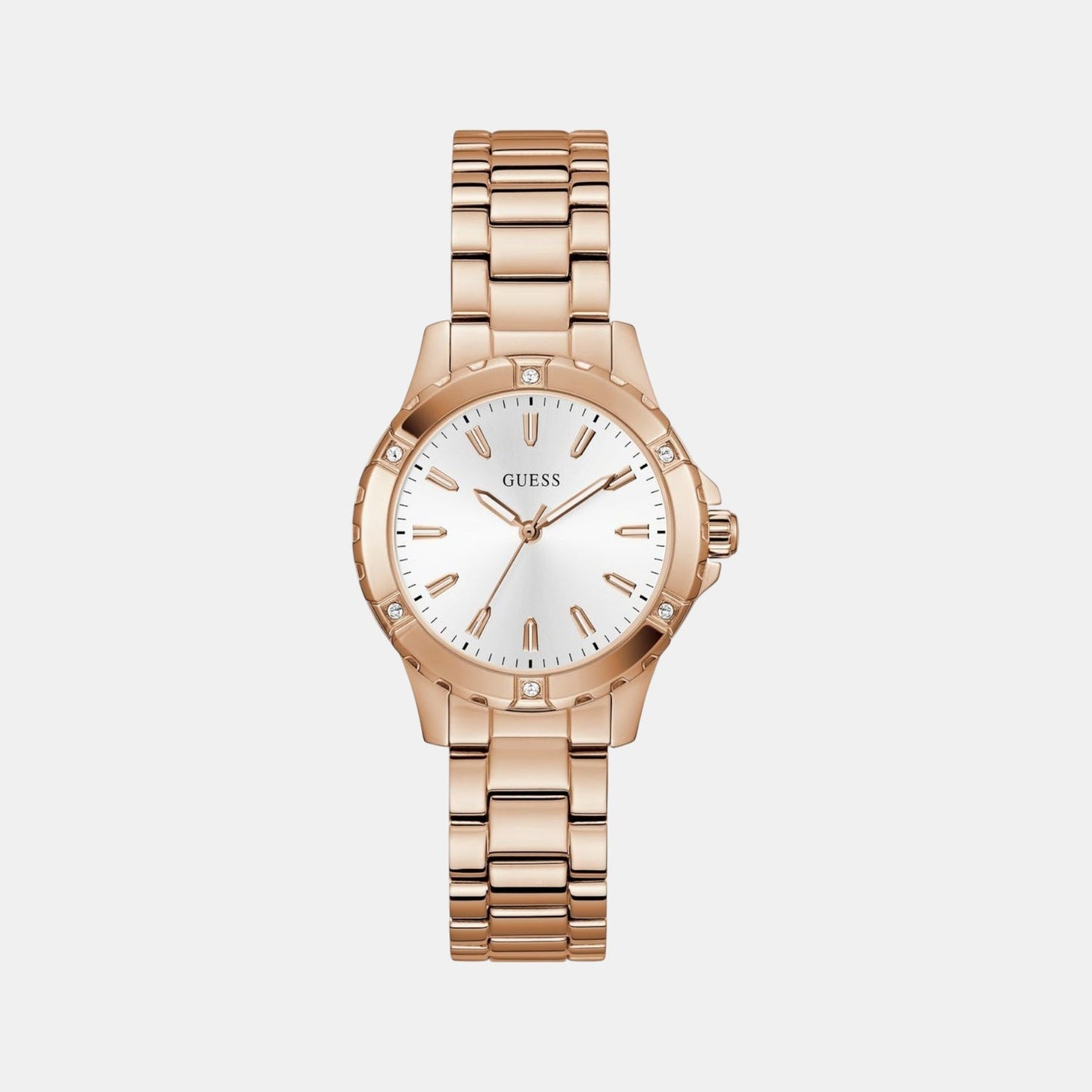 Gs Mist Women Quartz White Dial Analog Stainless Steel GW0948L5