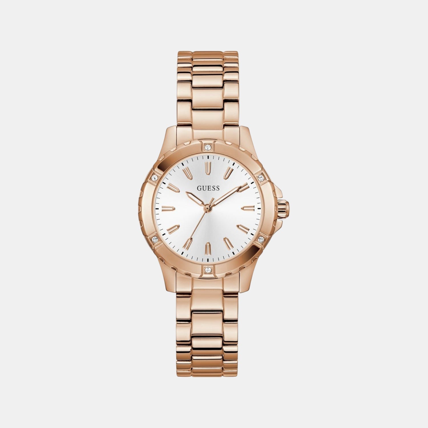 Gs Mist Women Quartz White Dial Analog Stainless Steel GW0948L5 - Guess watch