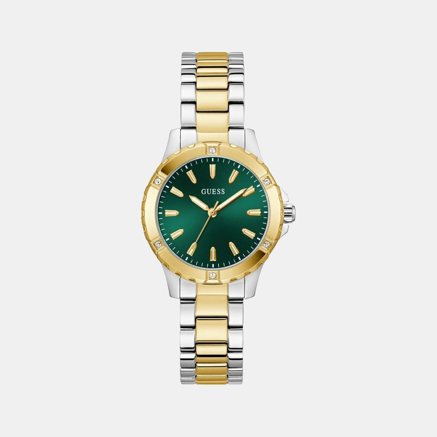 Gs Mist Women Quartz Green Dial Analog Stainless Steel GW0948L8