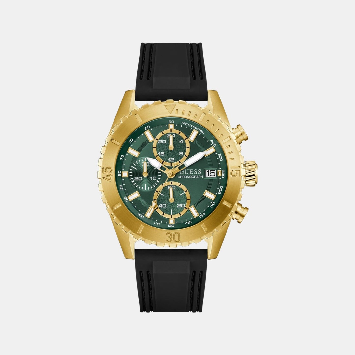 Gs Defender Men Quartz Green Dial Analog Stainless Steel GW0967G2
