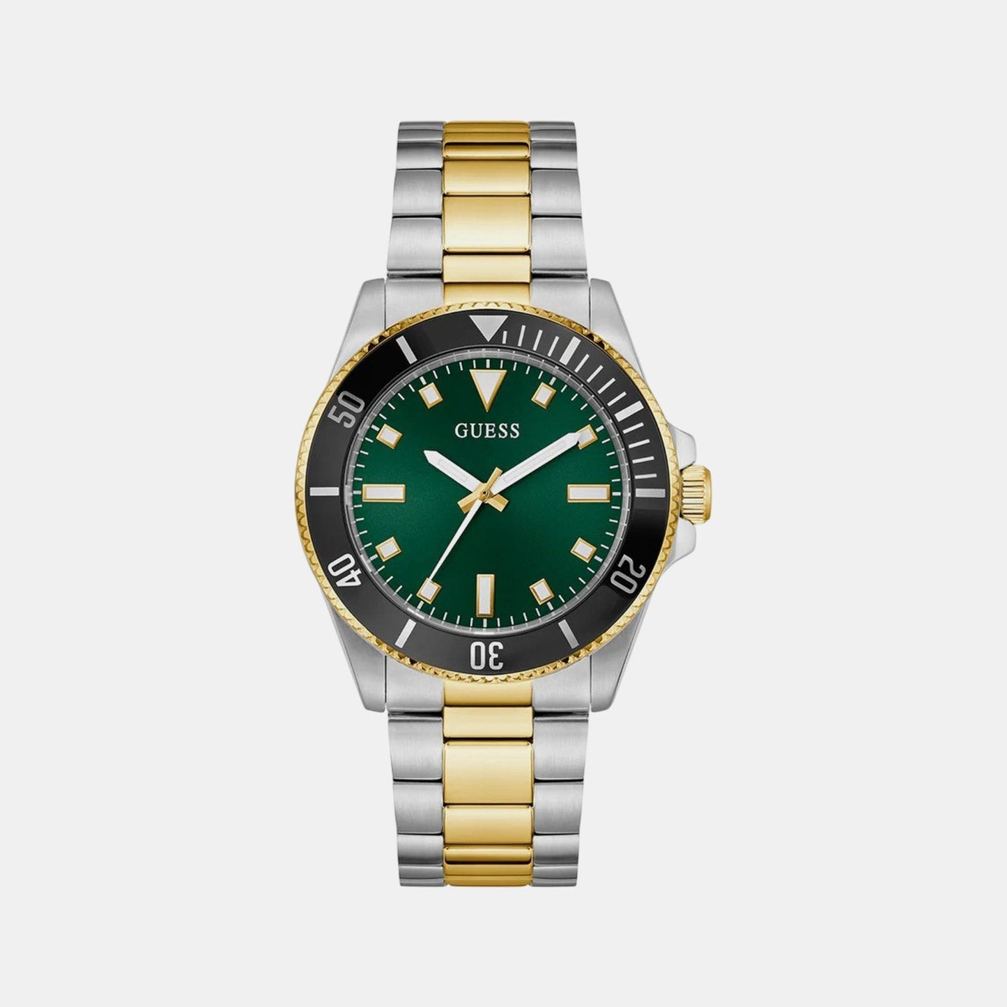 Gs Cliff Men Quartz Green Dial Analog Stainless Steel GW0968G4 - Guess watch