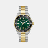 Gs Cliff Men Quartz Green Dial Analog Stainless Steel GW0968G4