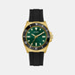 Gs Cliff Men Quartz Green Dial Analog Stainless Steel GW0969G2 - Guess watch
