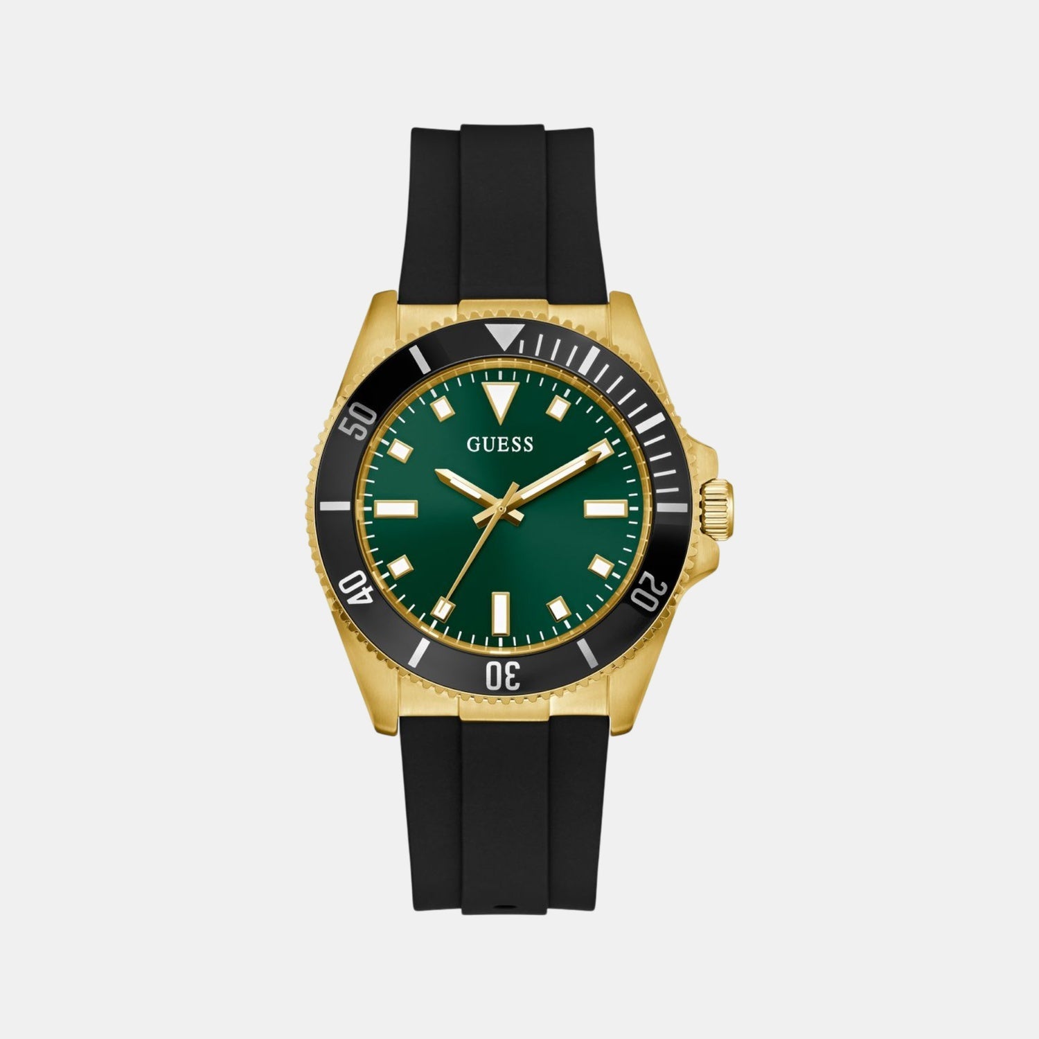Gs Cliff Men Quartz Green Dial Analog Stainless Steel GW0969G2 - Guess watch