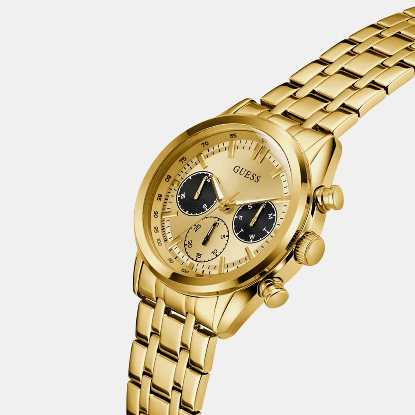 Men Quartz Champagne Dial Chronograph Stainless Steel Watch GW0971G2