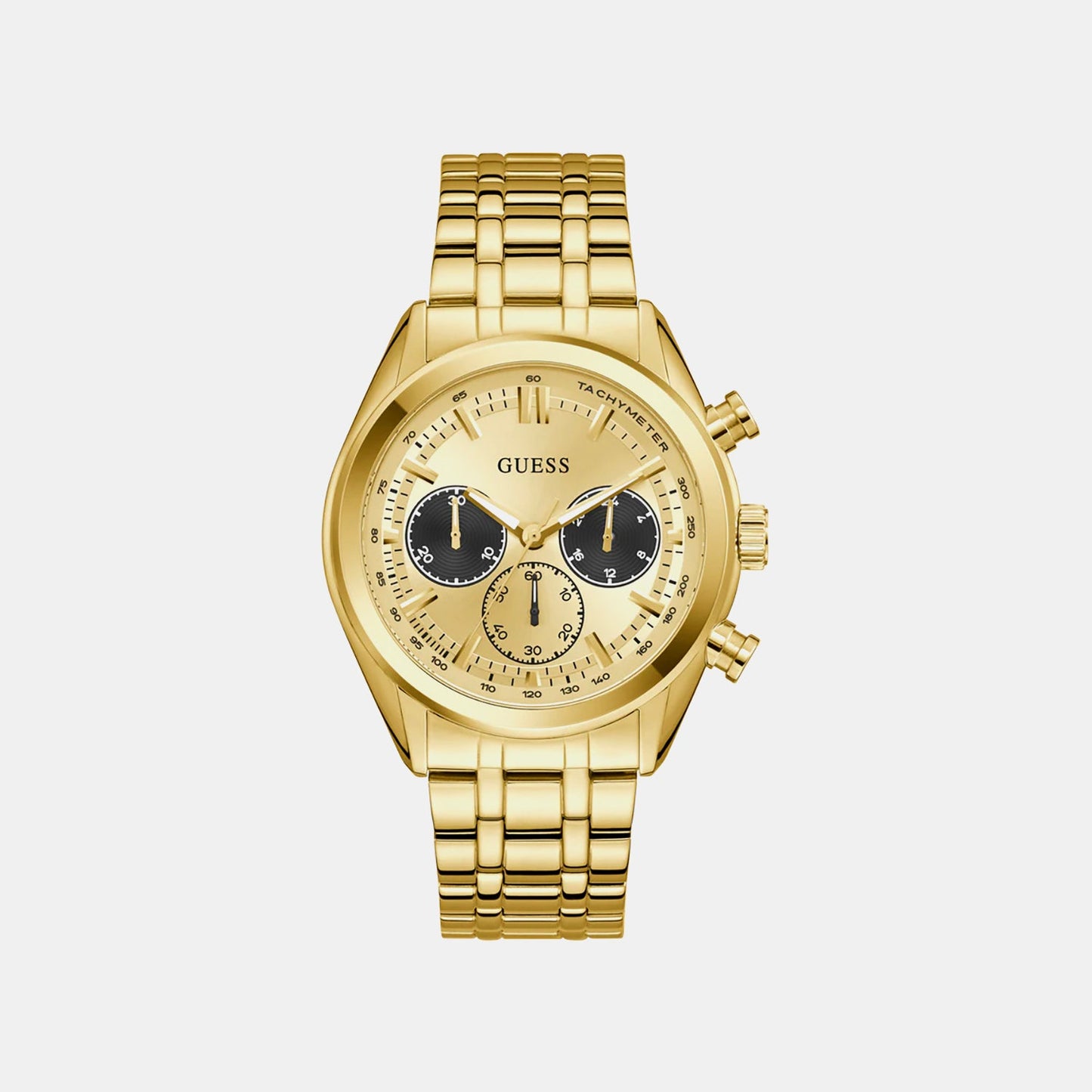Men Quartz Champagne Dial Chronograph Stainless Steel Watch GW0971G2