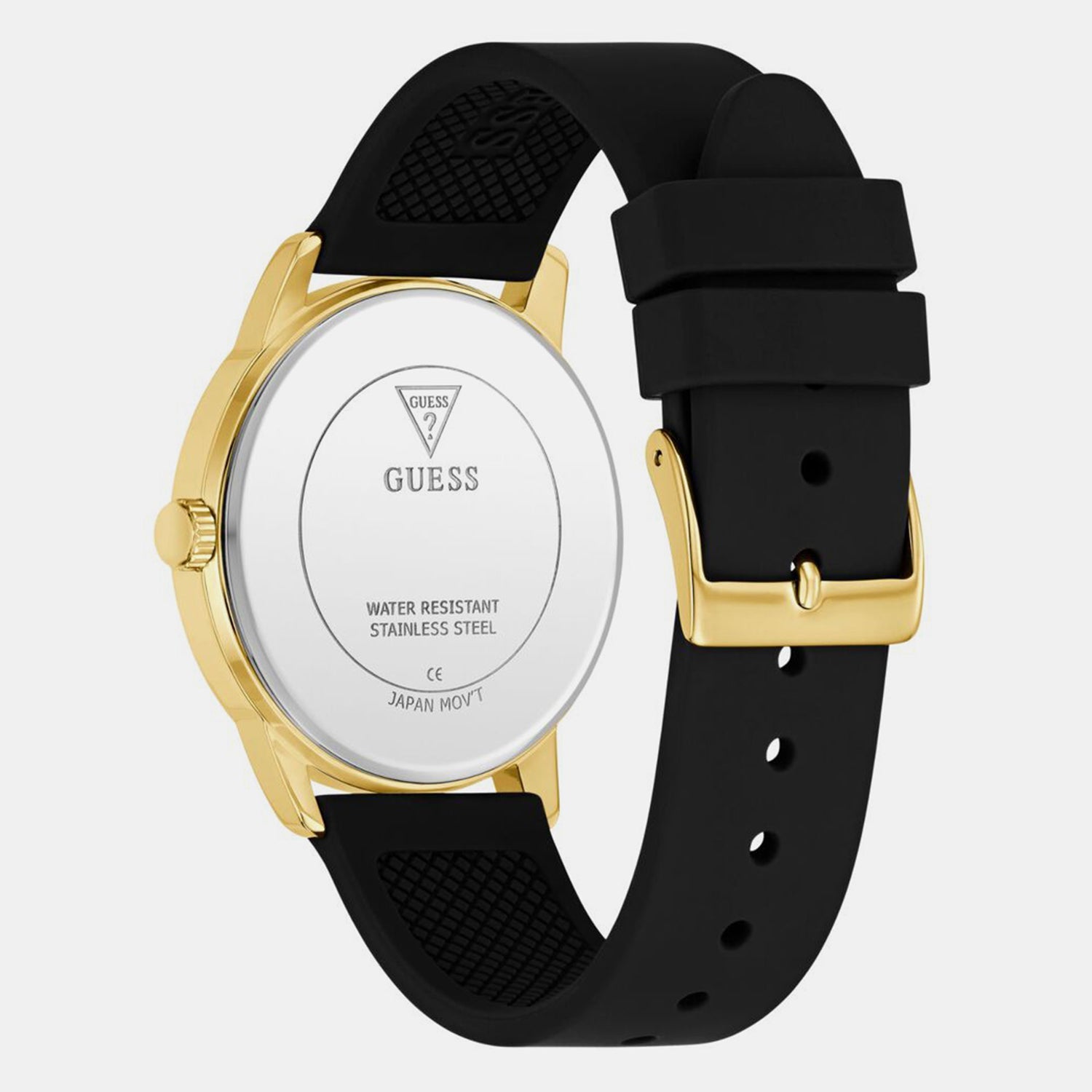 Men Quartz Black Dial Analog Silicone Watch GW0973G2 - Guess watch - Image 3