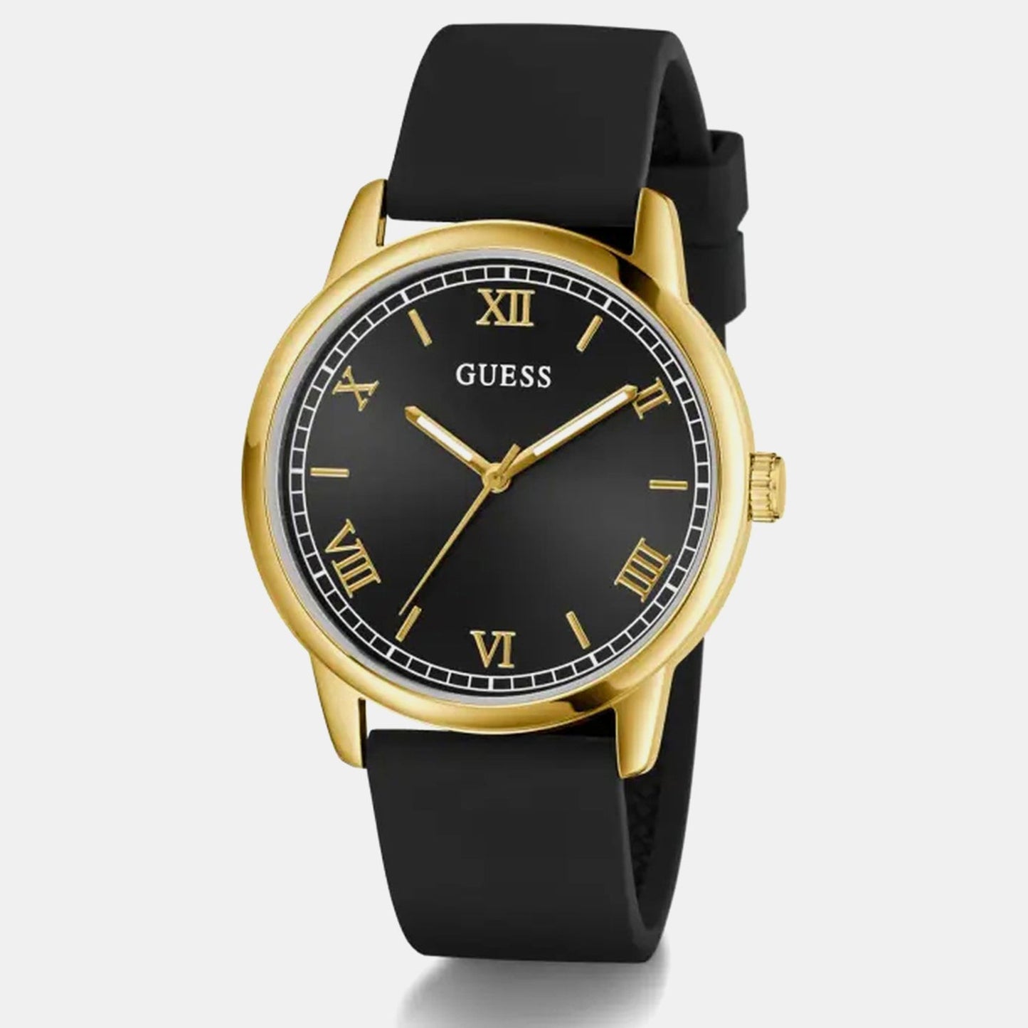Men Quartz Black Dial Analog Silicone Watch GW0973G2 - Guess watch - Image 4