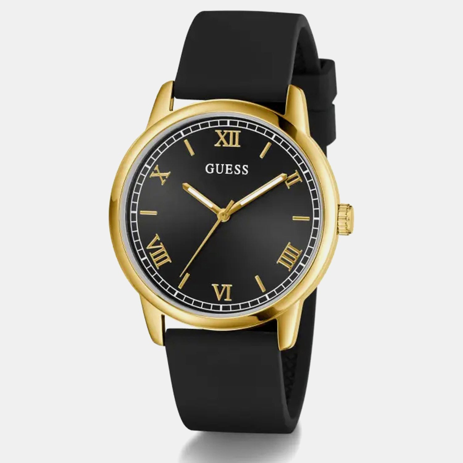Men Quartz Black Dial Analog Silicone Watch GW0973G2 - Guess watch - Image 4