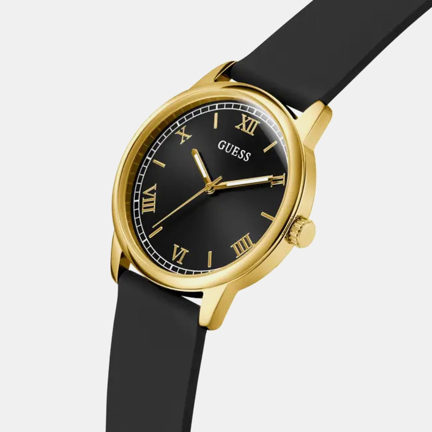 Men Quartz Black Dial Analog Silicone Watch GW0973G2 - Guess watch - Image 5