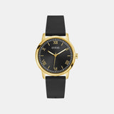 Men Quartz Black Dial Analog Silicone Watch GW0973G2