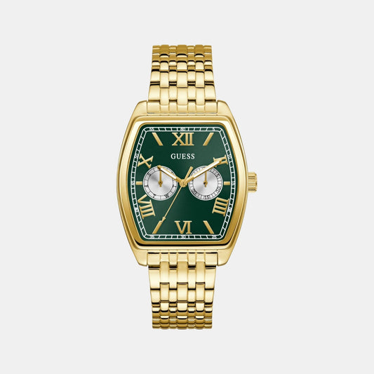 Gd Gabriel Men Quartz Green Dial Analog Stainless Steel GW0975G2