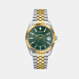 Gd Jaden Men Quartz Green Dial Analog Stainless Steel GW0977G4