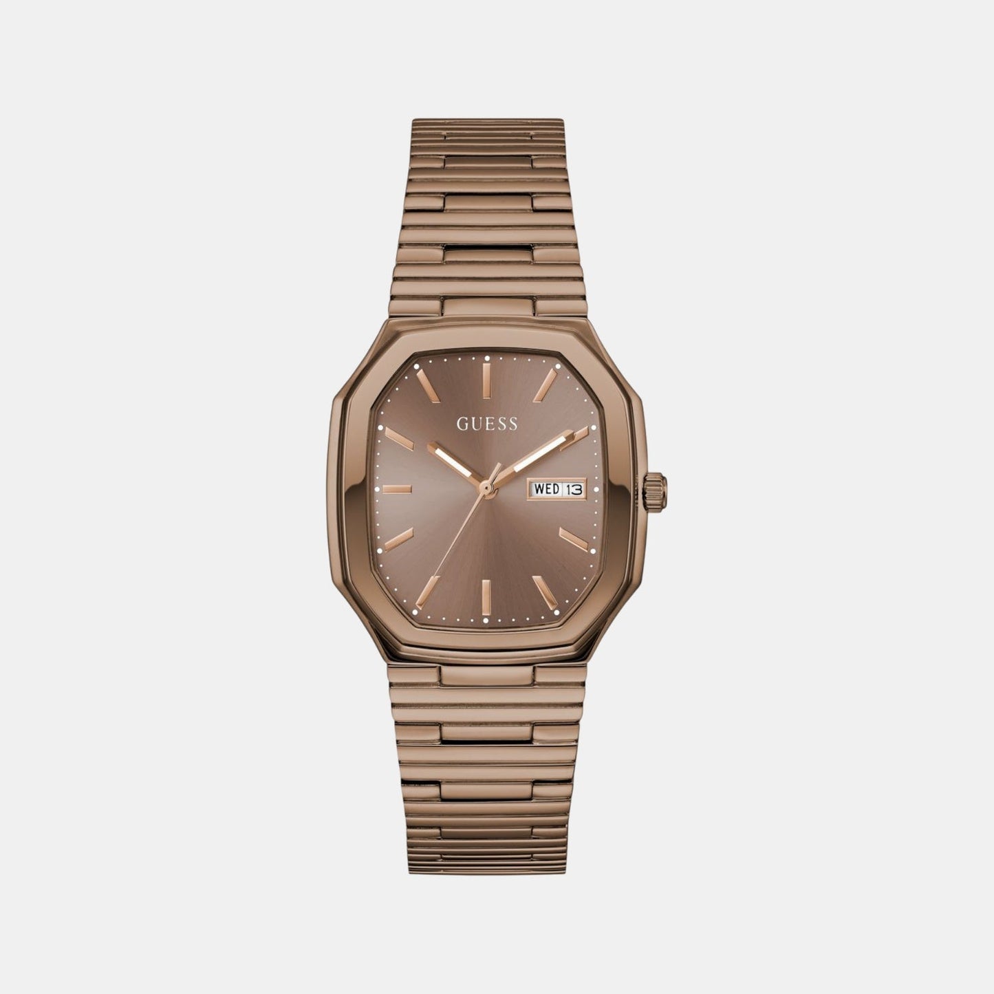 Gd Oliver Men Quartz Brown Dial Analog Stainless Steel GW0978G3