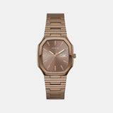 Gd Oliver Men Quartz Brown Dial Analog Stainless Steel GW0978G3