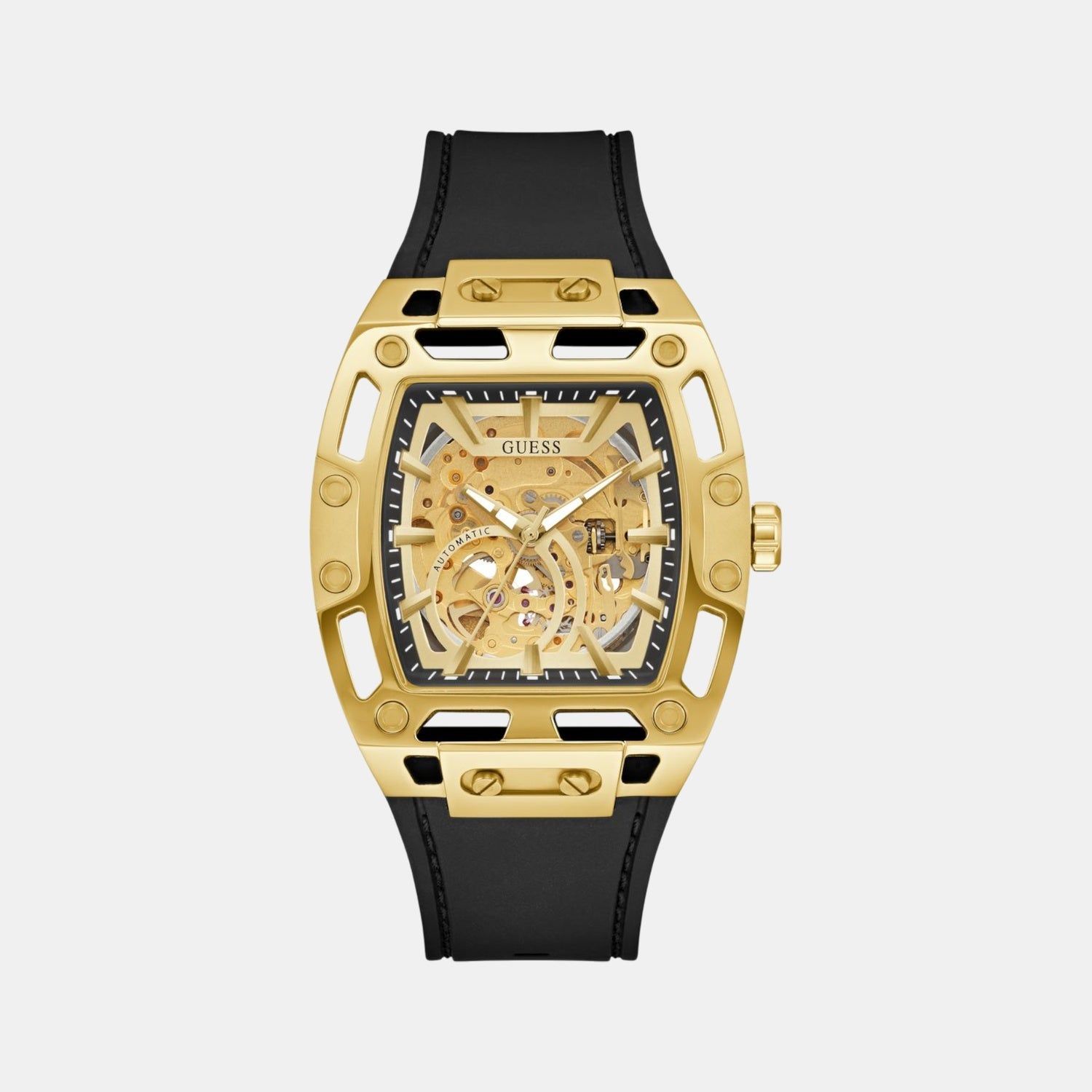 Gd Phoenix Men Automatic Champagne Dial Analog Stainless Steel GW0980G2 - Guess watch