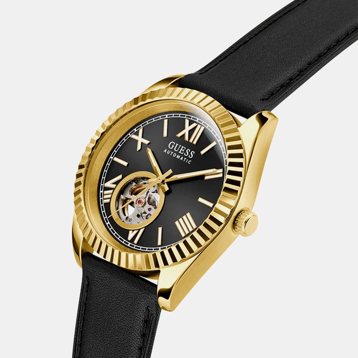 Gd Connoisseur Men Automatic Black Dial Analog Stainless Steel GW0985G2